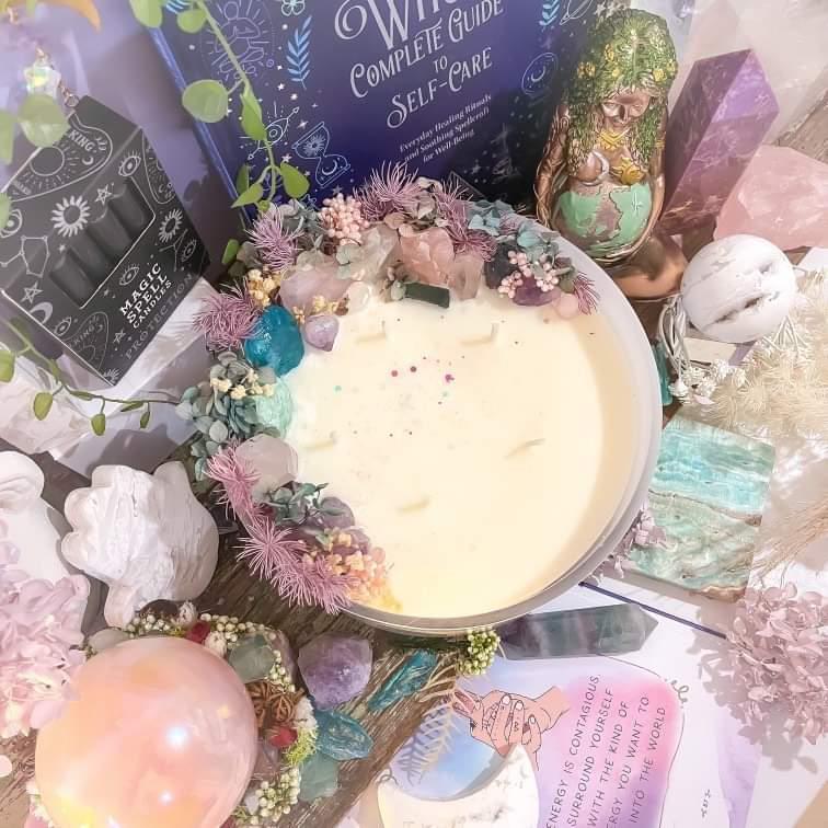 Crystal Candle Bowl - Fairy Garden