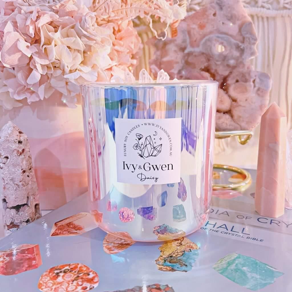 Holographic Crystal Candle - Chakra